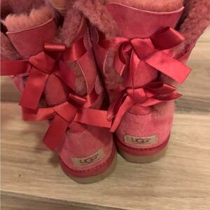 UGG Bailey Pink Bow Boots